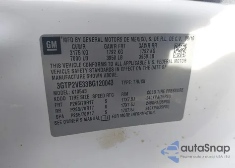 2011 GMC Sierra 1500 Sle из США, поврежденный, VIN 3GTP2VE33BG120043